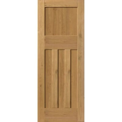 Rustic Oak 1930's Shaker Pre-Finished Internal Door - All Sizes - JB Kind