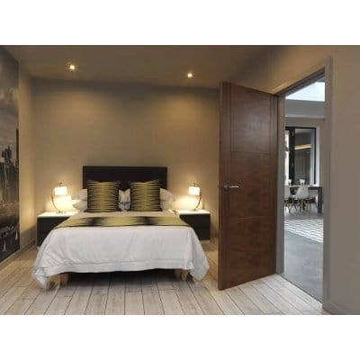 Mistral Walnut Pre-Finished Internal Door - All Sizes - JB Kind