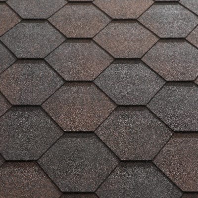 Jazzy Hexagonal Bitumen Roof Shingles - (3m2 Pack) - Katepal