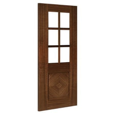 Load image into Gallery viewer, Kensington Prefinished Walnut Bevelled Galze Internal Door - All Sizes - Deanta
