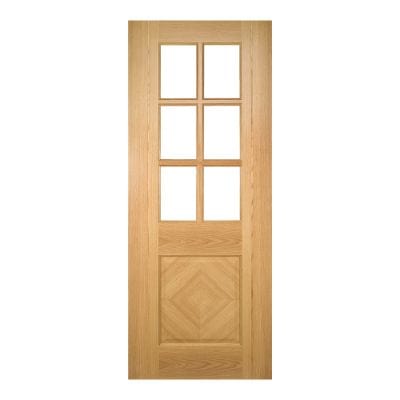 Kensington Prefinished Oak Bevelled Glaze Internal Door - All Sizes - Deanta