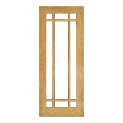 Kerry Unfinished Oak Bevelled Glaze Internal Door - All Sizes - Deanta