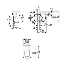 Load image into Gallery viewer, Dama-N Back To Wall Toilet Pan - Roca
