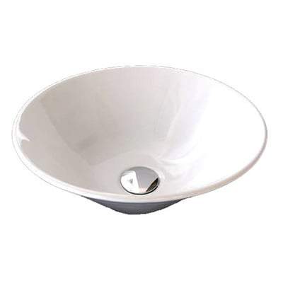 Cone 38cm Bowl Sit on Wash Basin in Alpine White - RAK Ceramics