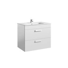 Load image into Gallery viewer, Debba Unik 2 Drawer Wall Hung 800mm Bathroom Vanity Unit - All Colours - Roca
