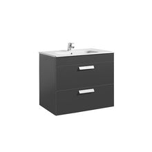 Load image into Gallery viewer, Debba Unik 2 Drawer Wall Hung 800mm Bathroom Vanity Unit - All Colours - Roca
