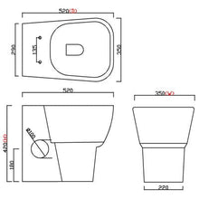 Load image into Gallery viewer, Cubix Back to Wall Toilet with Soft Close Seat - Aqua
