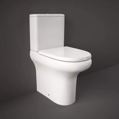 Compact Deluxe 45cm High Close Coupled BTW WC Pan in Alpine Close - RAK Ceramics