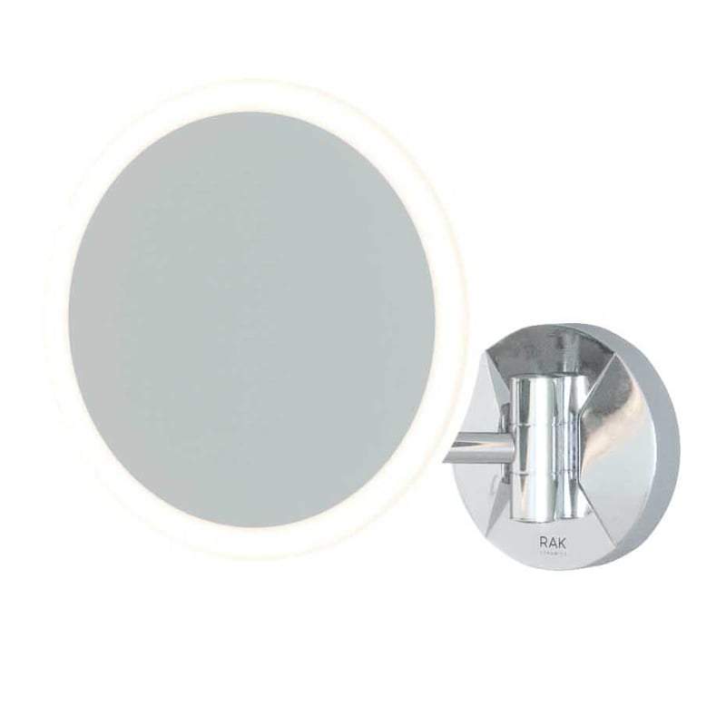 Demeter Plus LED Illuminated Round 3x Magnifying Mirror with Magnetic Pull Out Switch - RAK Ceramics
