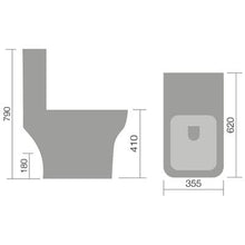 Load image into Gallery viewer, Bella Close Coupled Toilet Pack - Aqua
