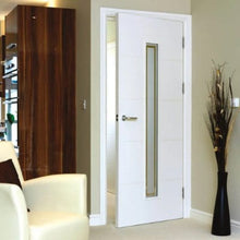 Load image into Gallery viewer, Dominion White Primed Glazed Internal Door - All Sizes - JB Kind
