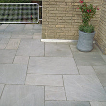 Load image into Gallery viewer, Heritage Light Grey Sandstone Paving Pack (19.5m2 - 66 Slabs/Mixed Pack) - Paveworld
