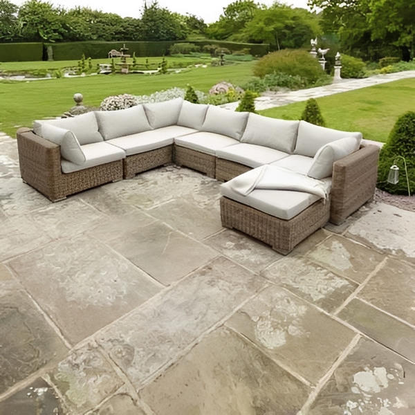 Livingstone - 6 Seater Sofa Set With Footstool