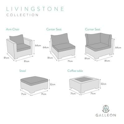 Livingstone Corner Sofa Set 14 - EnviroBuild Outdoor & Garden