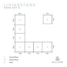 Load image into Gallery viewer, Livingstone Scuro Corner Sofa Set 4 - EnviroBuild Outdoor &amp; Garden
