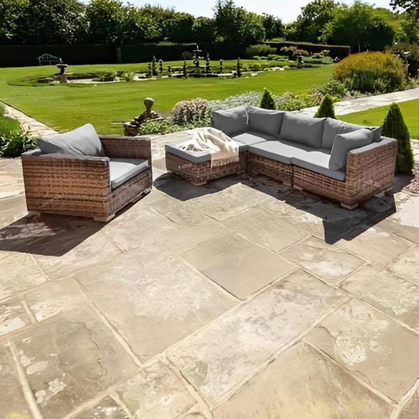 Livingstone Scuro - 3 Seater Sofa Set With Armchair & Footstool