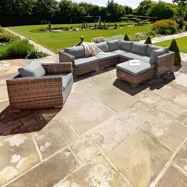 Livingstone Scuro - 5 Seater Sofa Set With Armchair & Footstool