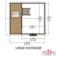 Load image into Gallery viewer, Lodge Playhouse - 8 x 9 - Shire
