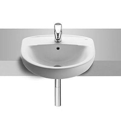 Laura 510mm Semi-Recessed Basin 2Th - Roca