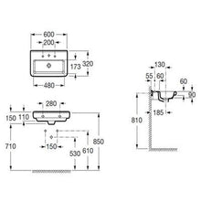 Load image into Gallery viewer, Debba 450mm Wall-Hung Basin 2Th - Roca
