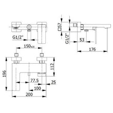 Load image into Gallery viewer, Move Chrome Bath Shower Mixer - Demm
