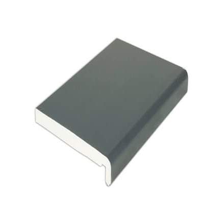 Replacement Fascia Board Anthracite Grey Woodgrain 18mm  x 5m - All Heights - Floplast Fascia Board
