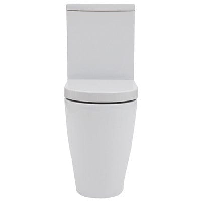 Emme Close Coupled Toilet with Closed, Flush to Wall Back - Aqua