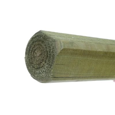 Machine Rounded Corner Post (2 Flat Sides) - Jacksons Fencing