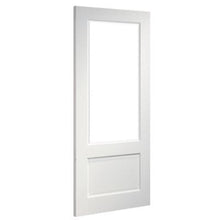 Load image into Gallery viewer, Madison White Primed Bevelled Glaze Internal Door - All Sizes - Deanta
