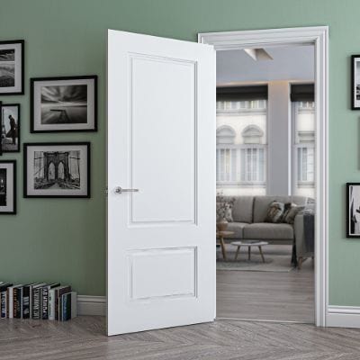 Madison White Primed Internal Fire Door FD30 - All Sizes - Deanta