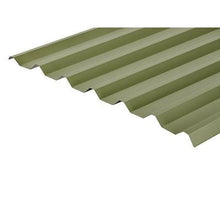 Load image into Gallery viewer, Cladco 34/1000 Box Profile PVC Plastisol Coated 0.7mm Metal Roof Sheet (Moorland Green) - All Sizes - Cladco
