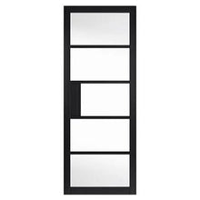 Load image into Gallery viewer, Metro Black Painted Clear Glazed Internal Door - All Sizes
