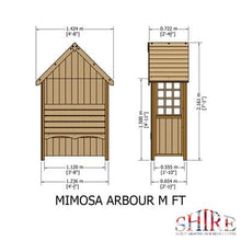 Load image into Gallery viewer, Mimosa Arbour - 4ft x 2ft (Pressure Treated) - Shire
