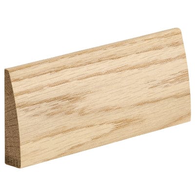 Modern Oak Skirting Set Pre-Finished Modern Profile - 3000 x 120 x 18mm - XL Joinery