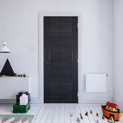 Montreal Dark Grey Ash Internal Fire Door FD30 - All Sizes - Deanta