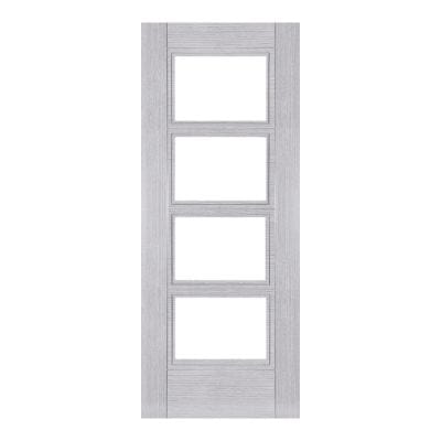 Montreal Light Grey Ash Glazed Internal Fire Door FD30 - All Sizes