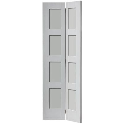 Montserrat White Primed Bi-Fold Internal Door - 1981mm x 762mm - JB Kind