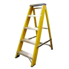 Load image into Gallery viewer, Lyte Fibreglass Swingback Tread Stepladder - All Sizes
