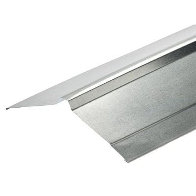 Cladco Metal Plain Galvanised NORDIC Ridge Flashing 195mm x 195mm x 3m - Cladco