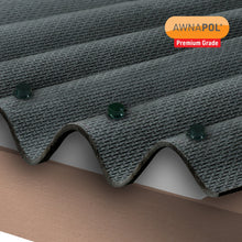 Load image into Gallery viewer, Awnapol Premium Corrugated Bitumen Sheet 930 X 2000mm - All Colours - Clear Amber Roofing
