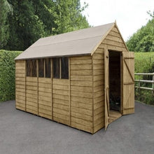 Load image into Gallery viewer, Forest Overlap Pressure Treated Apex Shed Double Door - All Sizes
