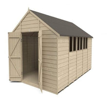 Load image into Gallery viewer, Forest Overlap Pressure Treated Apex Shed Double Door - All Sizes
