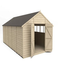 Load image into Gallery viewer, Forest Overlap Pressure Treated Apex Shed Double Door - All Sizes
