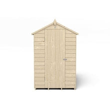 Load image into Gallery viewer, Forest Overlap Pressure Treated 6ft x 4ft Apex Shed - No Window - Forest Garden
