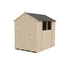 Load image into Gallery viewer, Forest Overlap Pressure Treated 7ft x 5ft Apex Shed - Forest Garden
