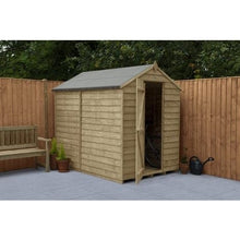 Load image into Gallery viewer, Forest Overlap Pressure Treated 7ft x 5ft Apex Shed - No Window
