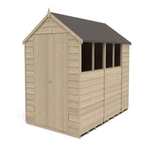 Load image into Gallery viewer, Forest Overlap Pressure Treated 10ft x 6ft Apex Shed - Double Door - Forest Garden
