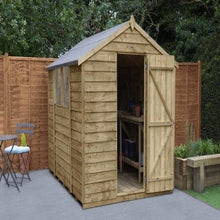 Load image into Gallery viewer, Forest Overlap Pressure Treated 8ft x 6ft Apex Shed
