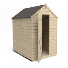 Load image into Gallery viewer, Forest Overlap Pressure Treated 8ft x 6ft Apex Shed - No Window - Forest Garden
