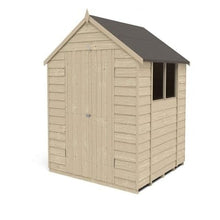 Load image into Gallery viewer, Forest Overlap Pressure Treated Apex Shed Double Door - All Sizes - Forest Garden
